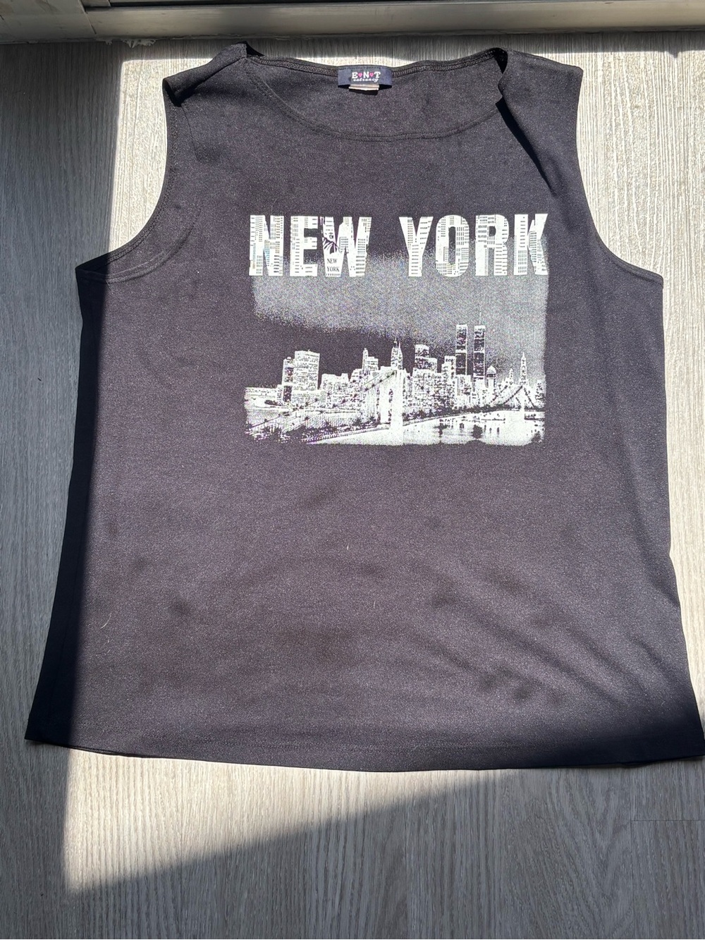 Plus size vintage sleeveless t shirt